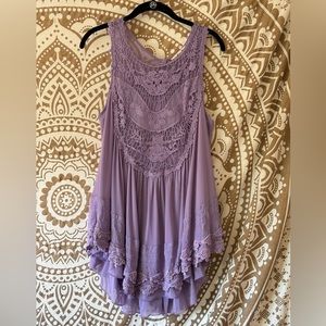 Indigo Thread Co. Lilac Blouse/ Mini Baby Doll Dress